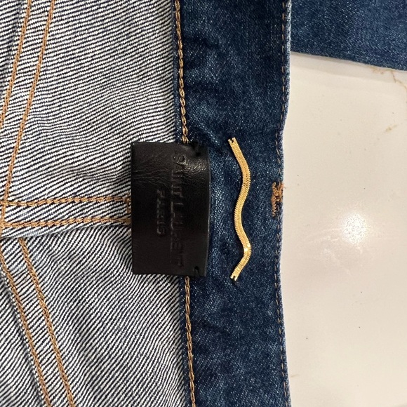 Saint Laurent High Rise Skinny Dark Blue Jeans NWT Size 24 - Picture 5 of 6